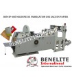 MACHINE DE FABRICATION DES SACS EN PAPIER AVEC FOND PLAT